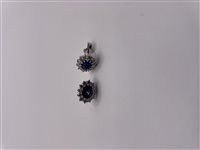 Orecchini Soma Gioielli Donna Orecchini zaffiri e diamanti in Oro Zaffiro blu 2.15 Ct VAR OR OB/ZFCEYLON/BR - VAR OR OB/ZFCEYLON/BR